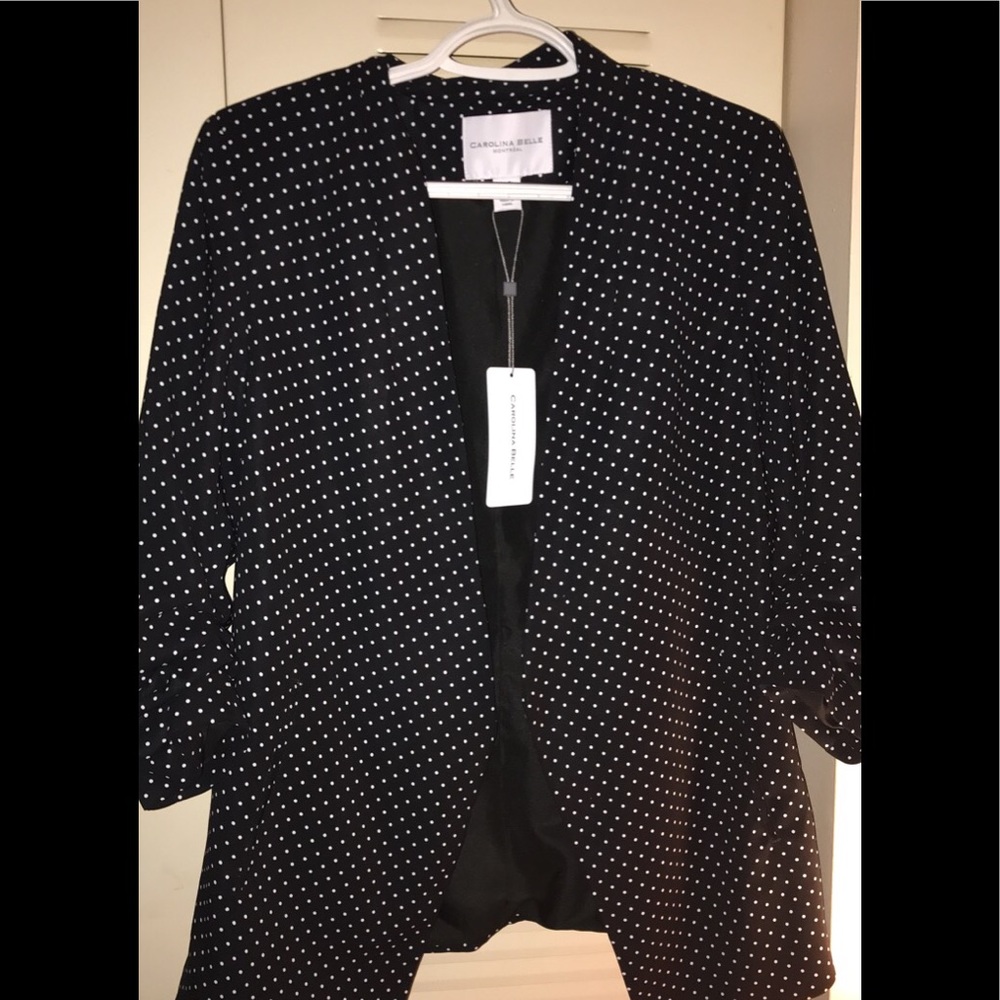 Black with white lol a dot jacket
